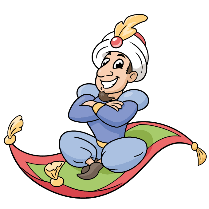 How to draw a magic carpet ride