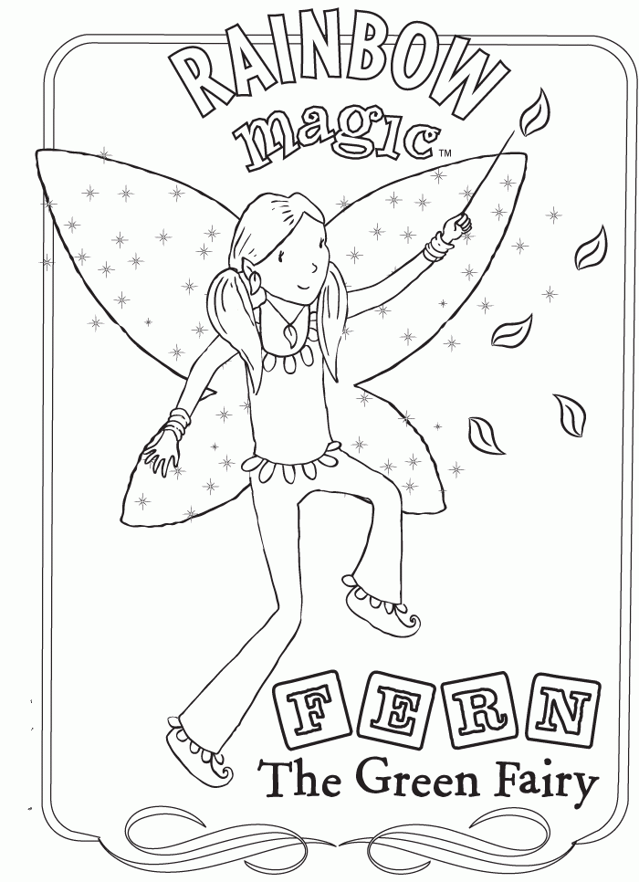 Rainbow magic coloring pages