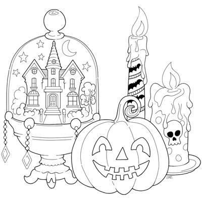 Fantasy and magic coloring pages