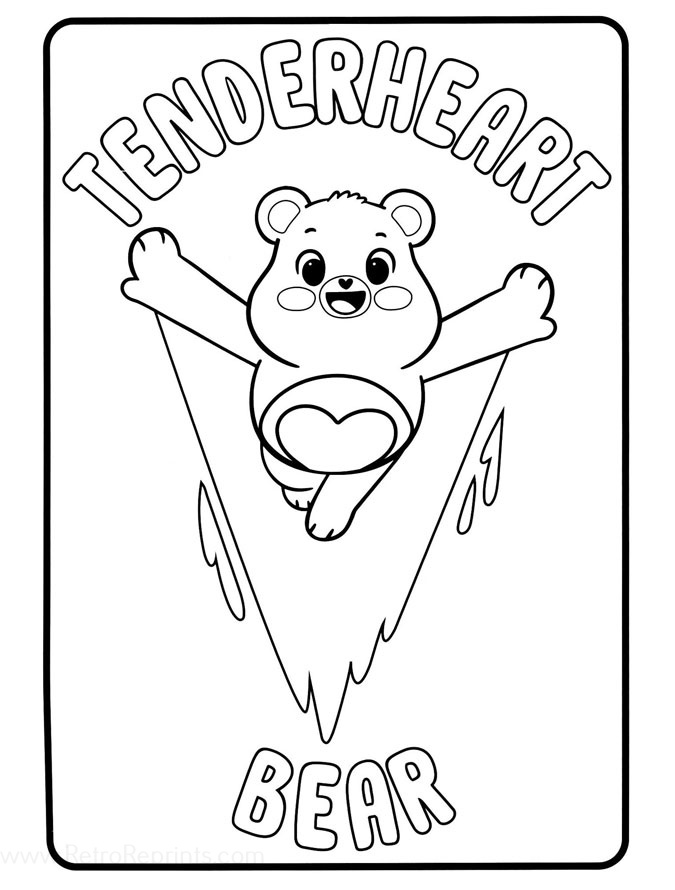 Care bears unlock the magic coloring pages coloring books at retro reprints