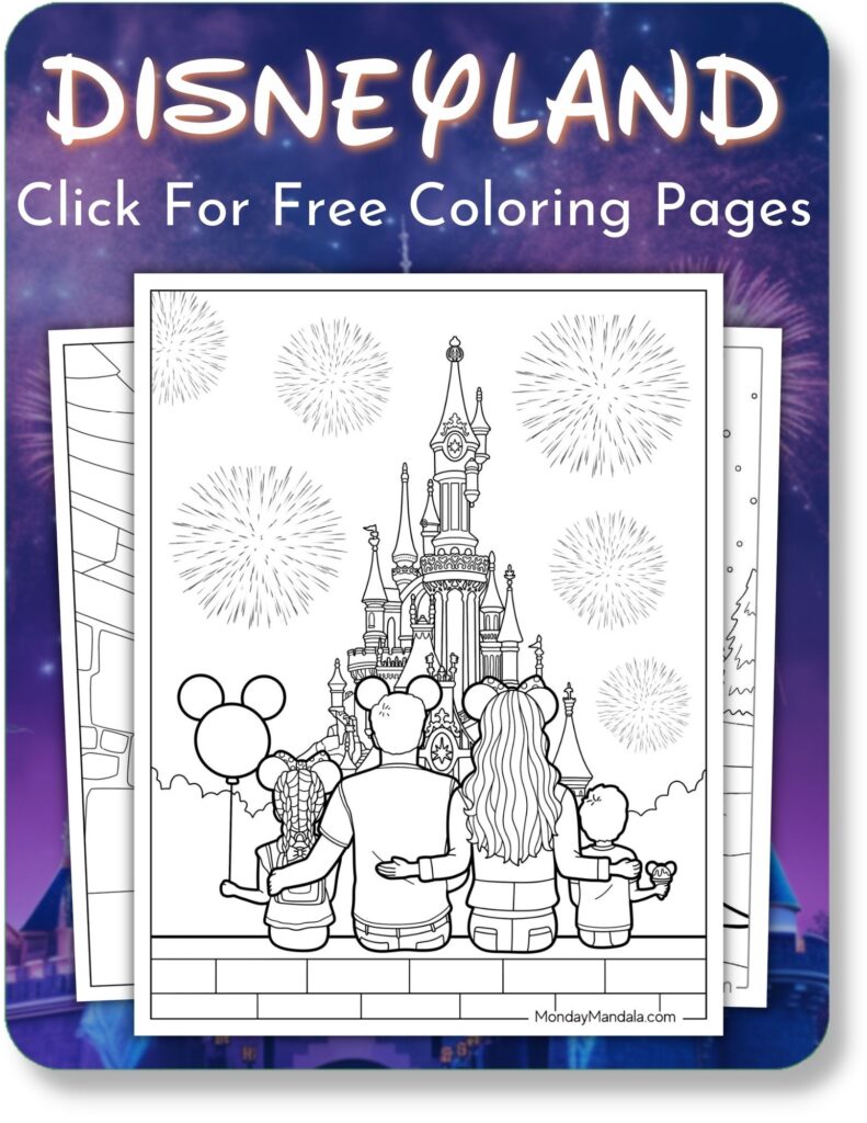 Disney coloring pages free pdf printables
