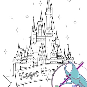Castle coloring page