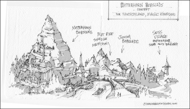 Matterhorn for magic kingdom fantasyland