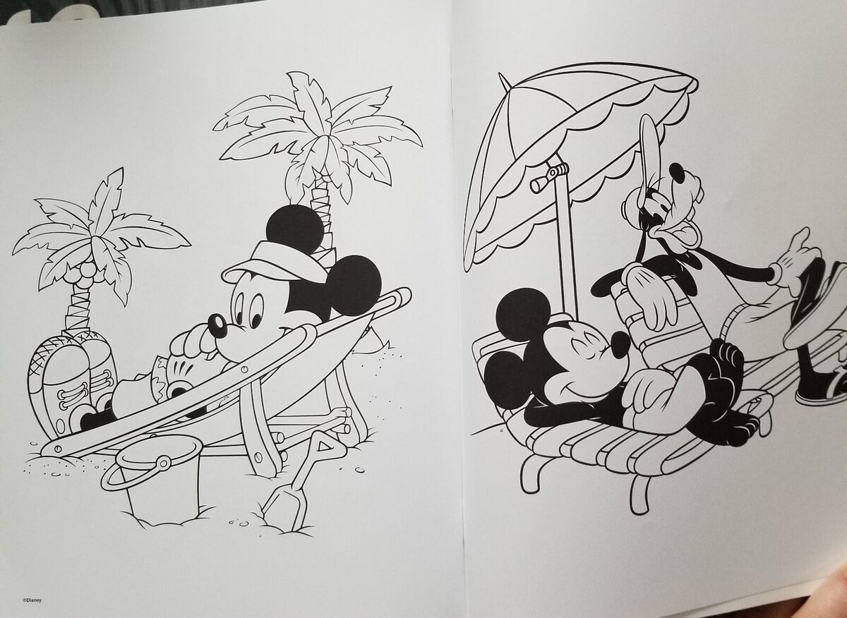 Walt disney world coloring book magic kingdom fl disney parks authentic page
