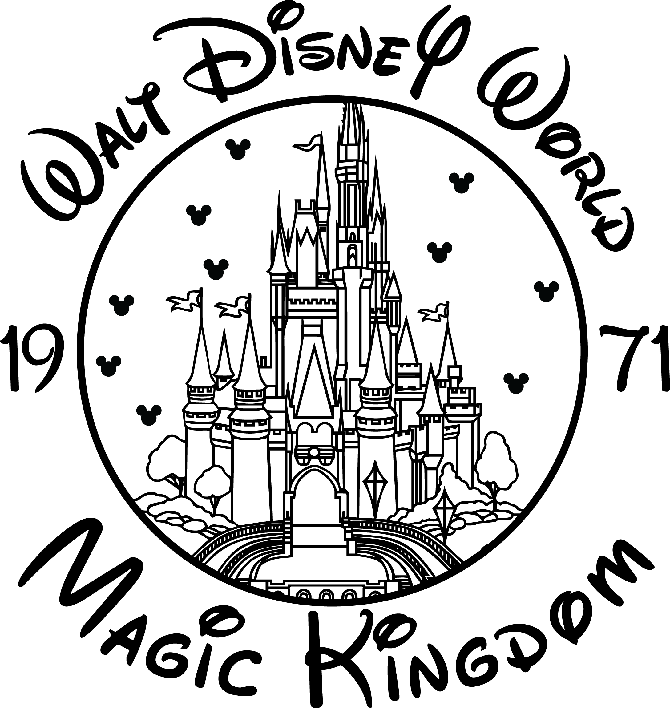 Walt disney world magic kingdom svg disney svg magic