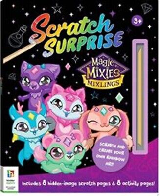 Scratch surprise magic mixies colouring book