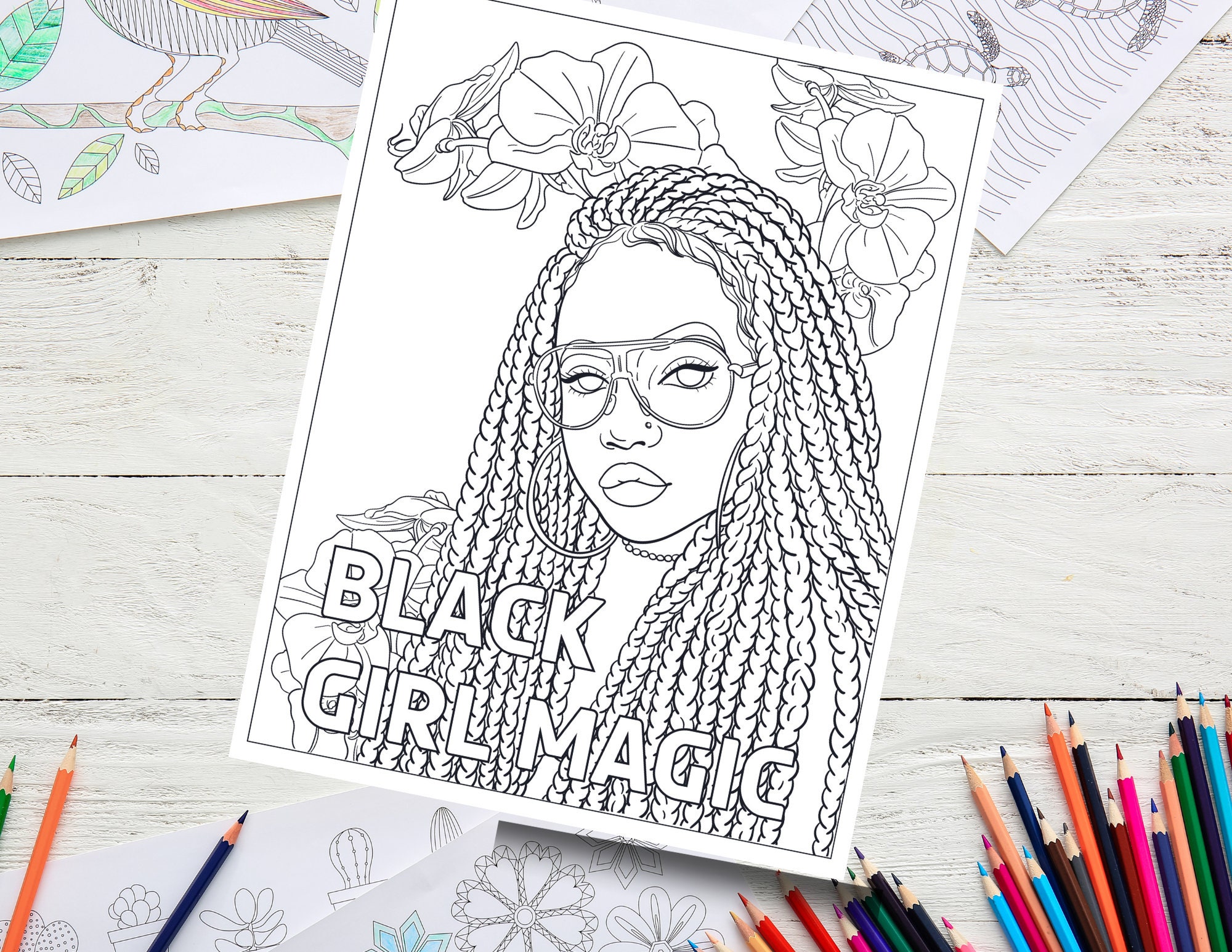 Black magic coloring
