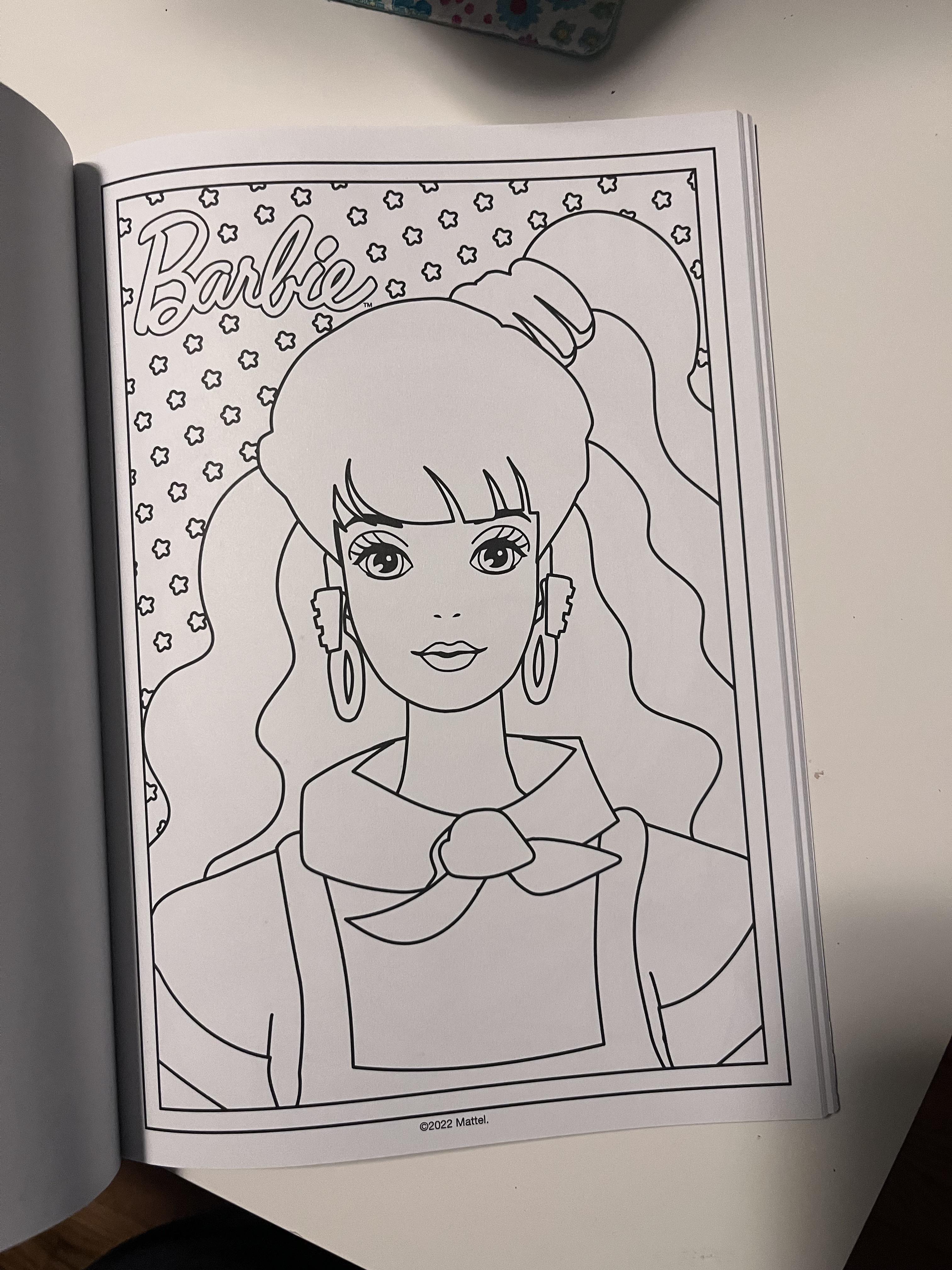 I found an âadvancedâ barbie coloring book at below rdolls