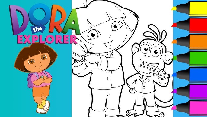 Coloring dora the explorer