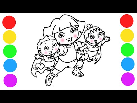 Coloring dora the explorer