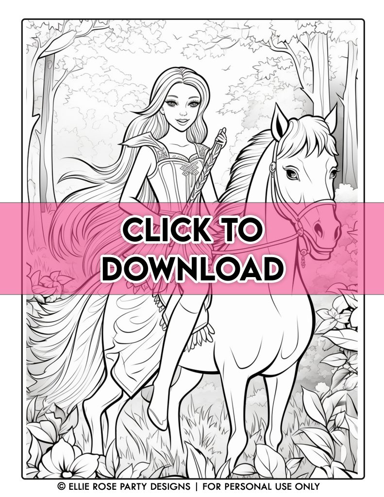 Free barbie coloring pages the ultimate collection