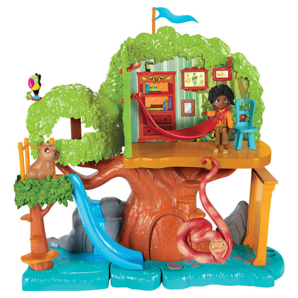 Antonios tree house feature small doll playset