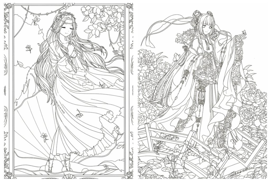 Magical time traveler coloring book â