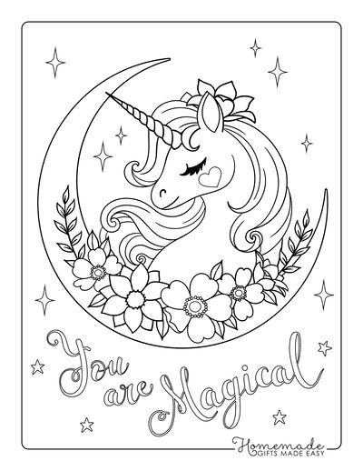 Magical unicorn coloring pages for kids adults unicorn coloring pages love coloring pages birthday coloring pages