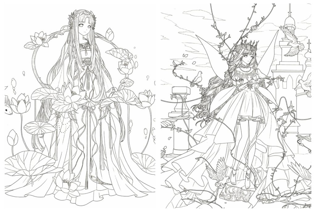 Magical time traveler coloring book â