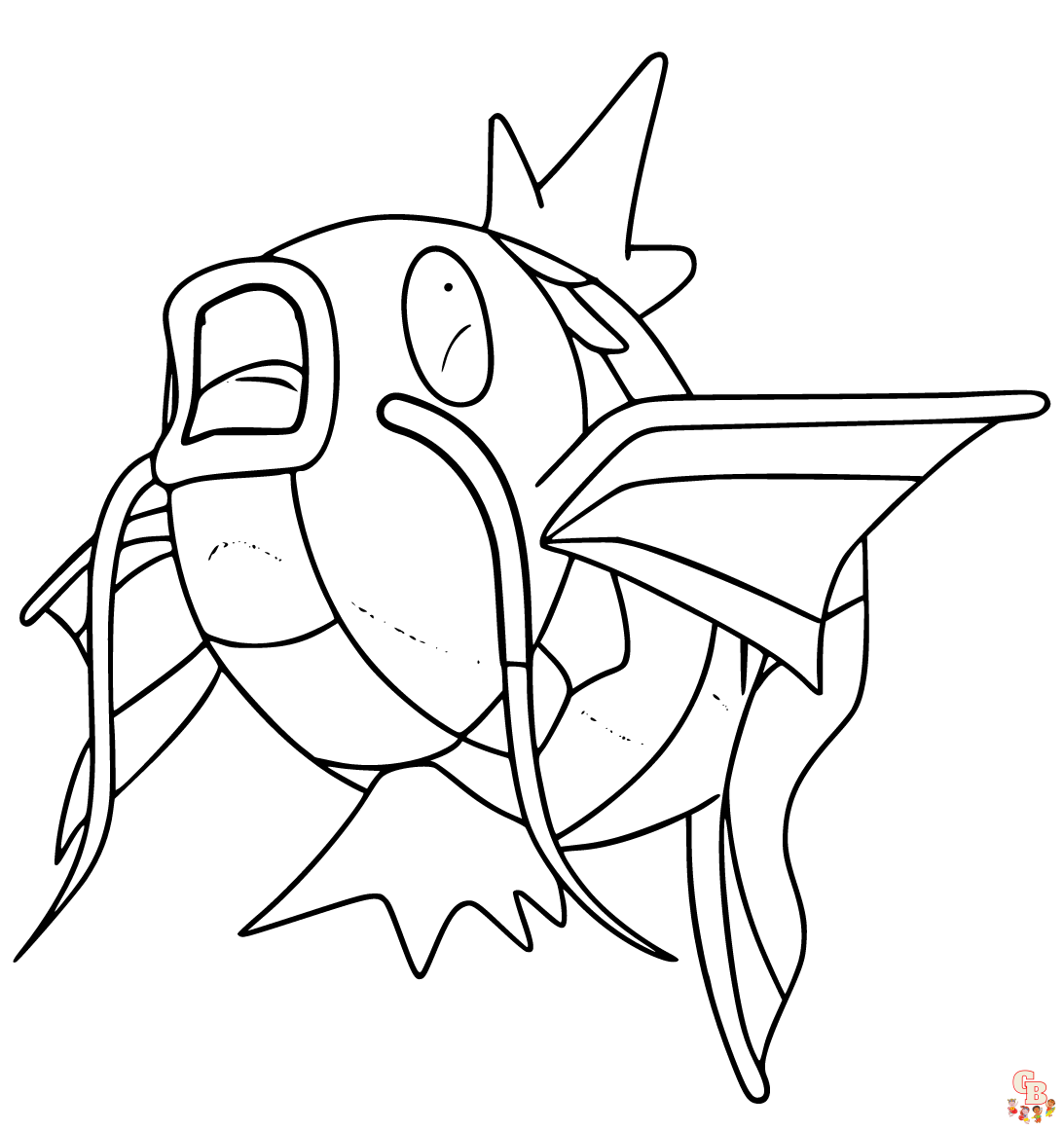 Magikarp coloring pages îîï ïîîïîµ ïïî