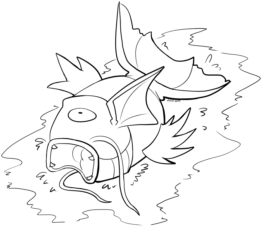 Inktober day magikarp â