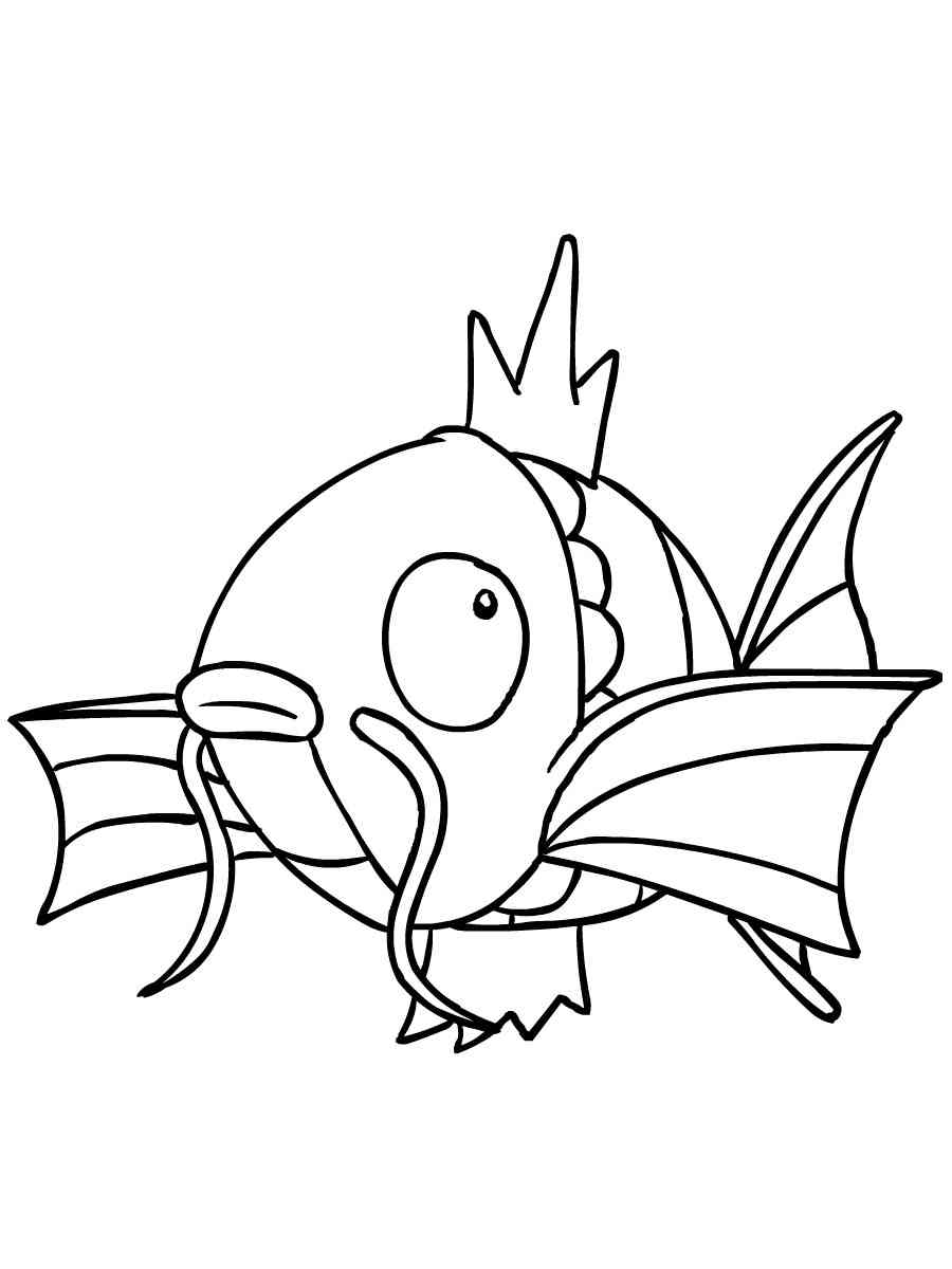 Pokemon magikarp coloring pages