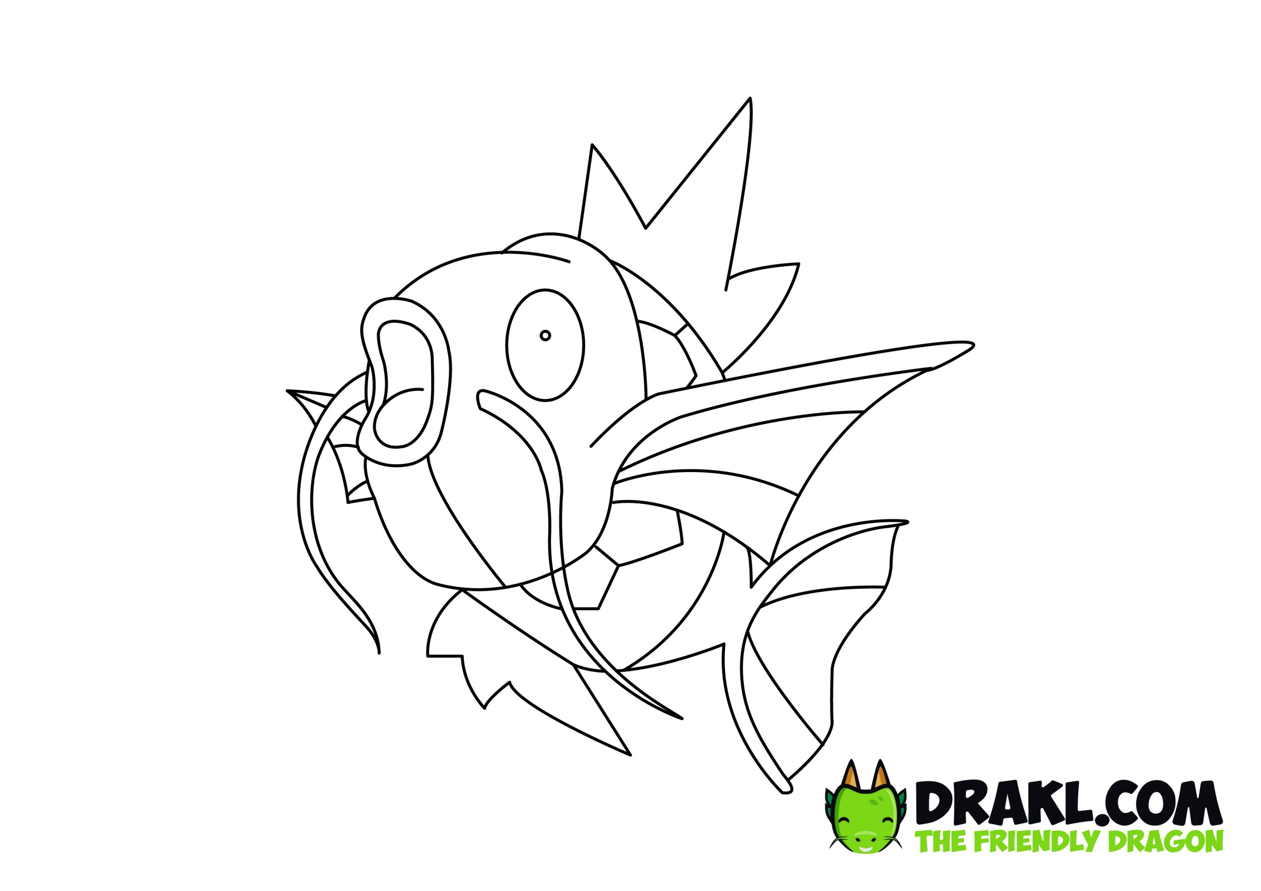 Magikarp pokemon coloring page