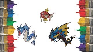 Pokeon coloring pages for kids painting color