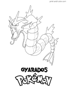 Pokemon coloring pages print and color