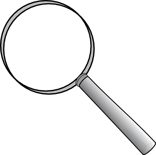 Magnifying glass clip art at
