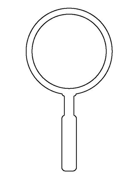 Magnifying glass pattern use the printable outline for crafts creating stencils scrapbooking and â magnifying glass magnifing glass printable coloring pages