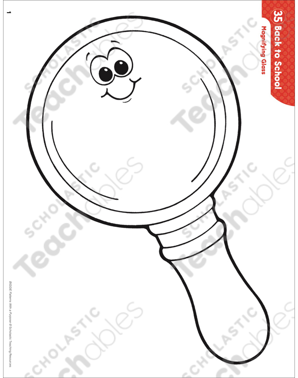 Magnifying glass pattern activities printable lesson plans and ideas arts and crafts