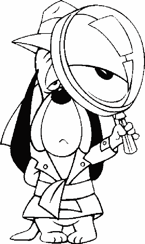 Droopy coloring pages team colors