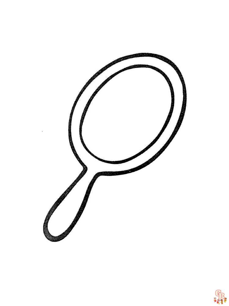Fun mirror coloring pages for kids