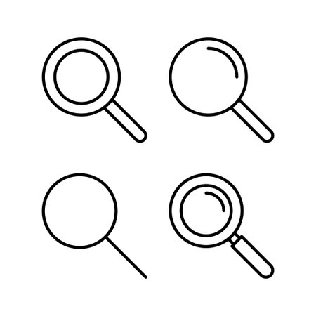 Search icon vector for web and mobile app search magnifying glass sign and symbol