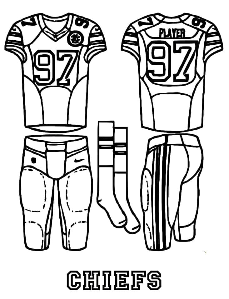 Kansas city chiefs patrick mahomes coloring page