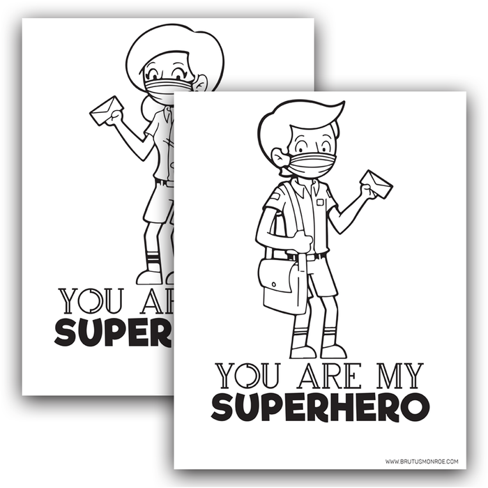 Mail carrier super hero