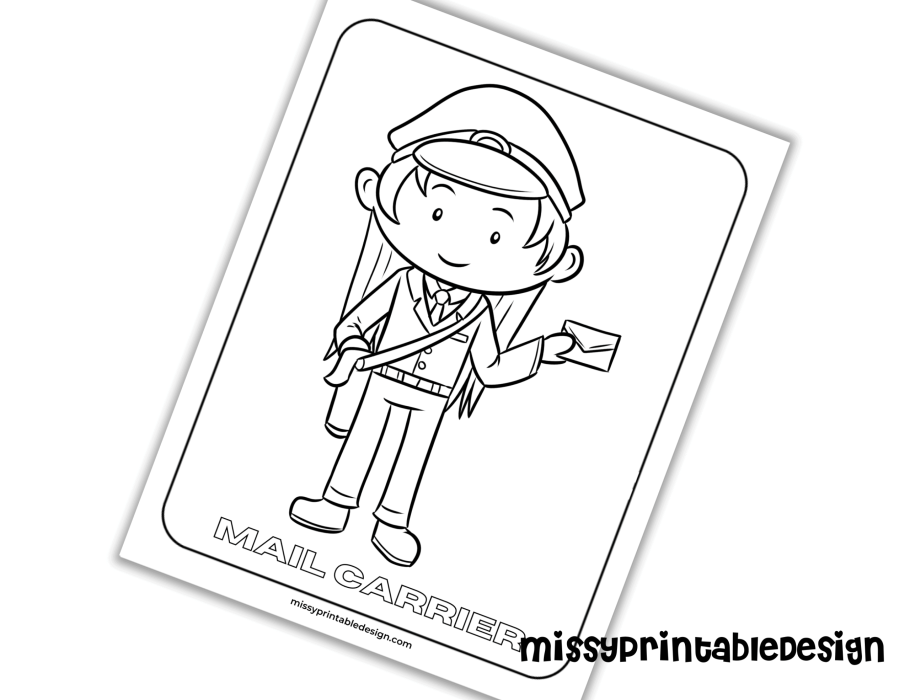 Free munity helpers coloring pages