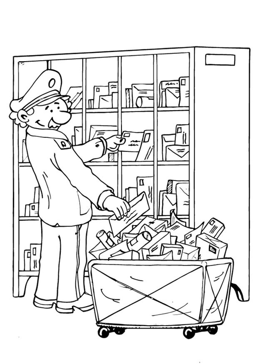 Coloring page letter