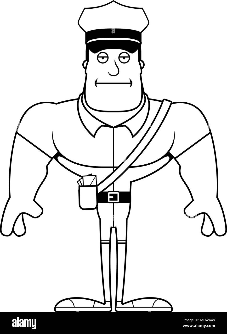 The postman art black and white stock photos images
