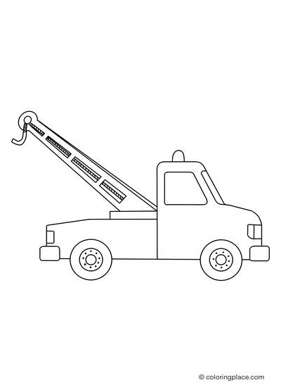 Mail carrier truck coloring place