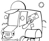 Vehicles coloring pages