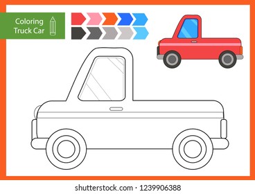 Coloring drawn postal truck mail delivery stock vector royalty free