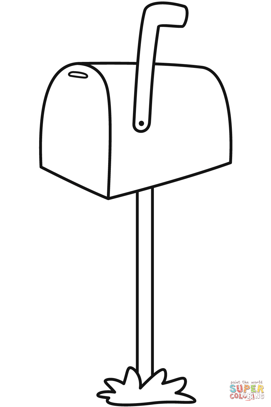 Mailbox coloring page free printable coloring pages