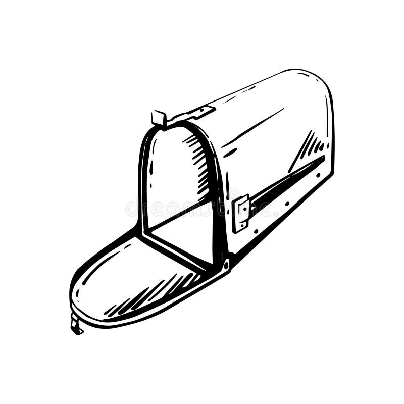 Mailbox sketch stock illustrations â mailbox sketch stock illustrations vectors clipart