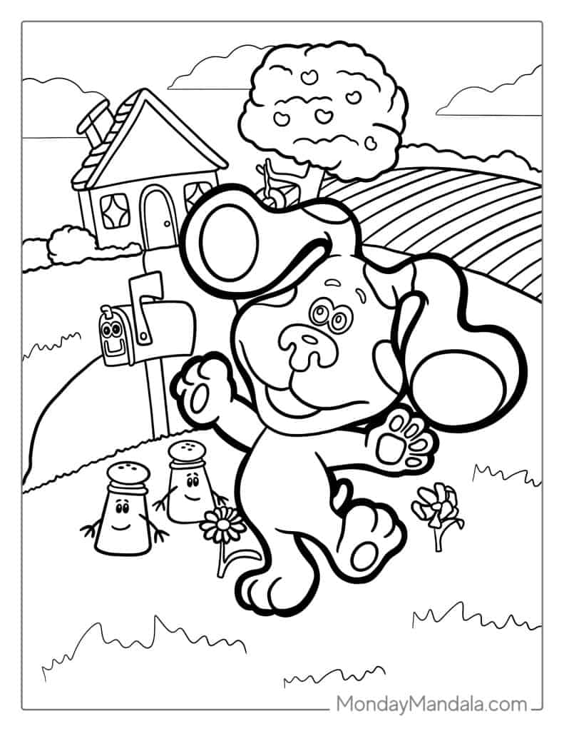 Blues clues coloring pages free pdf printables