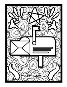 Mailbox mindfulness mandala coloring pages printable coloring sheets pdf