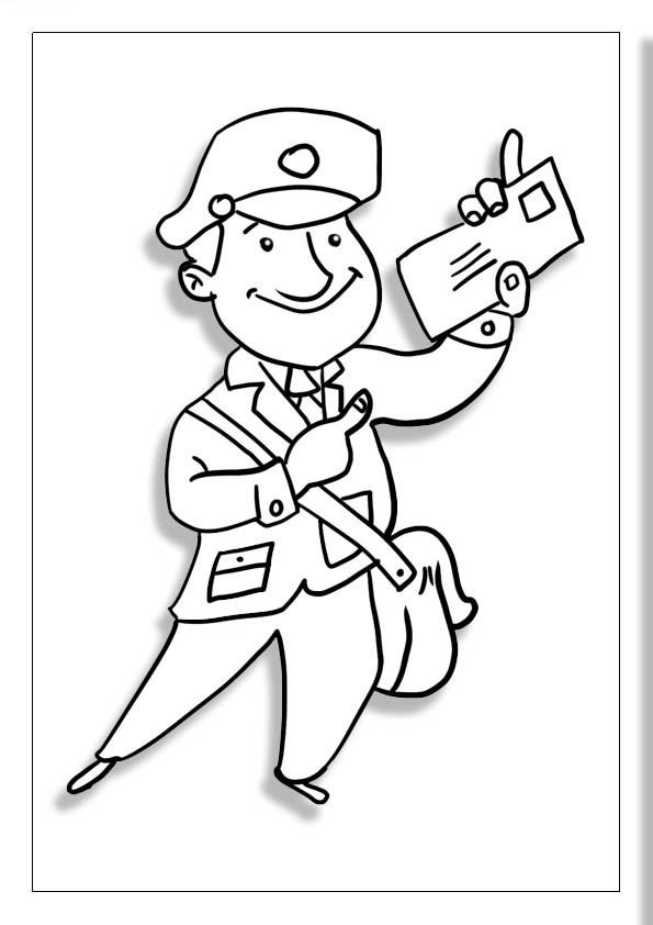 Postman coloring pages free printable coloring sheets for kids