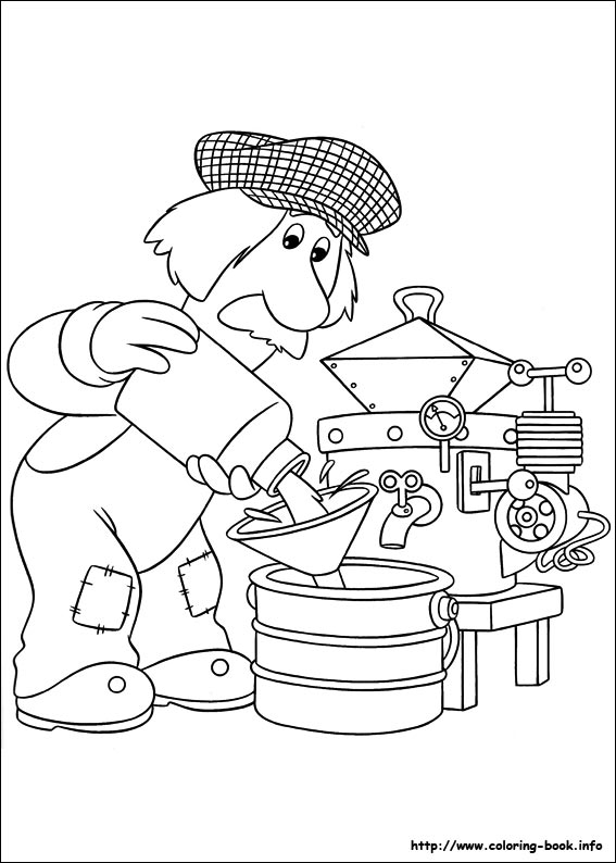 Postman pat coloring picture