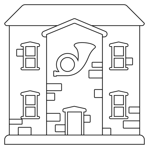 Post office emoji coloring page free printable coloring pages