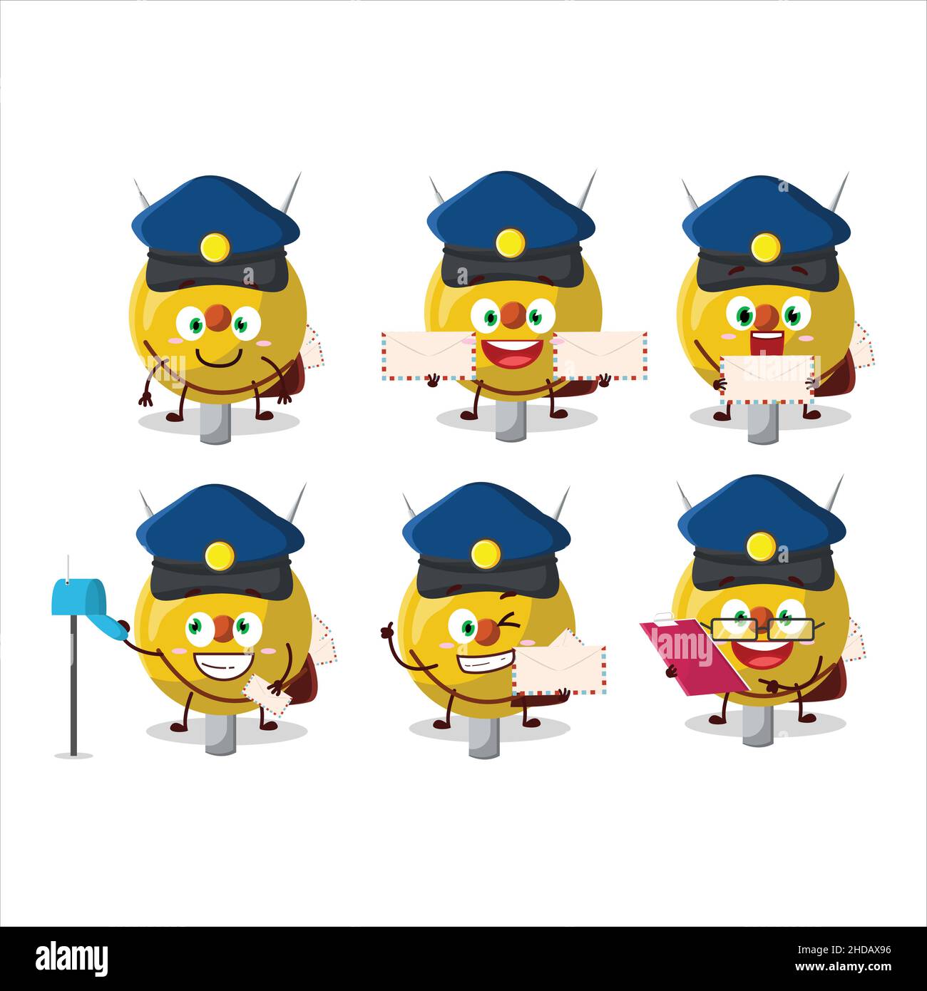Postman cartoon hi