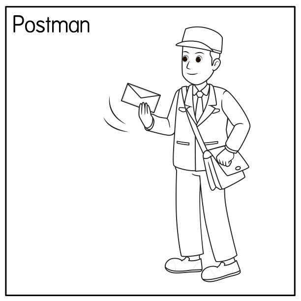 Postbox mascot stock illustrations royalty