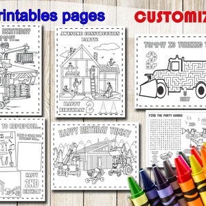 Worker coloring page