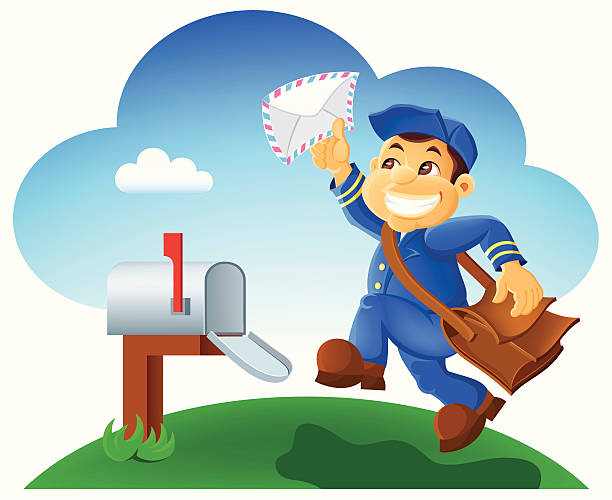 Postbox mascot stock illustrations royalty